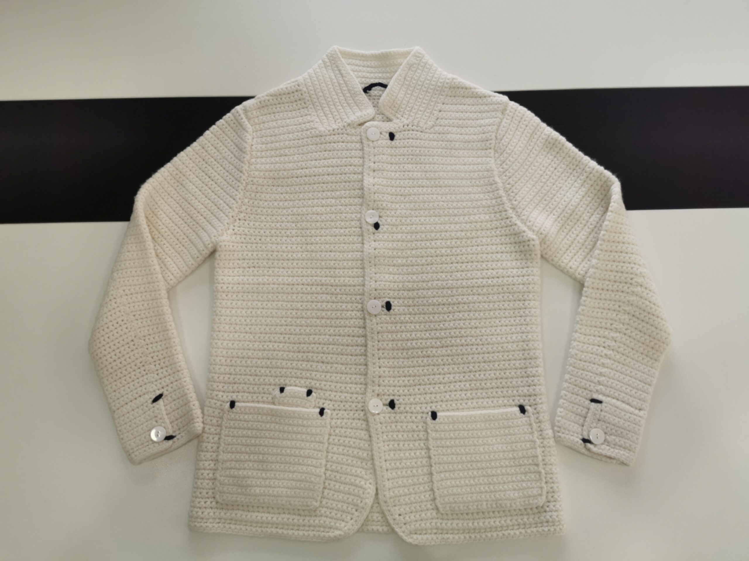hand crochet 100% lana
